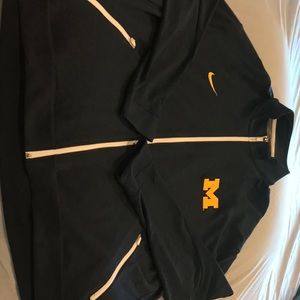 Nike, University of Michigan team issued, Dri-Fit, full zip performance jacket
